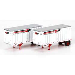   HO Pair 28 WedgeTrailers Rib Side Consolidated Freightways  