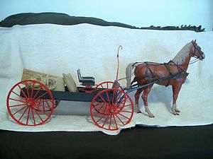 Thunderbolt horse buckboard freight wagon Johnny West Marx BOTW 