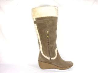 New Authentic Guess Boots By Marciano Jefter Taupe Natural Suede 8 