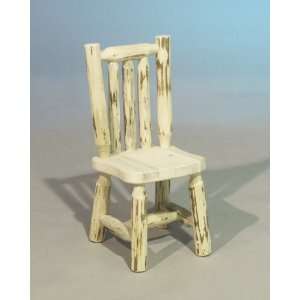 Log Furniture   Child`s Chair Varnished   Free Shipping 48 