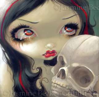  163 Jasmine Becket Griffith Art Gothic Vampire Skull SIGNED 6x6 PRINT