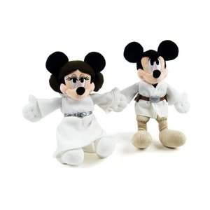  Star Wars DISNEY Mickey Luke & Minnie Leia PLUSH 07 LTD 