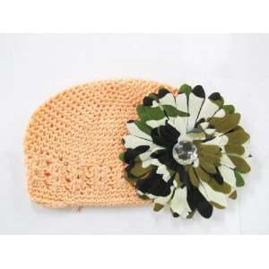  PepperLonely 3 in 1 Peach Adorable Infant Beanie Kufi Hat 