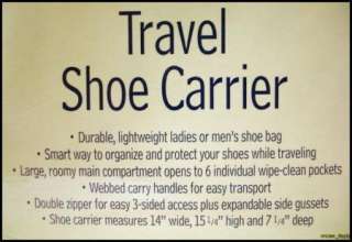 American Tourister Shoe Carrier Travel Shoe Carrier Organizer New 