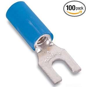   Nylon Insulated, 0.87 Inch Length by 0.25 Inch Width, Blue, 100 Pack