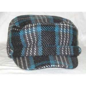  Tickled Pink HAT236 BL Blue and Gray Plaid Hat Health 