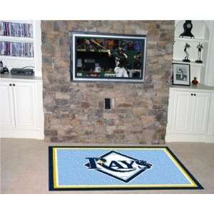 Exclusive By FANMATS MLB   Tampa Bay Rays 5 x 8 Rug:  Home 