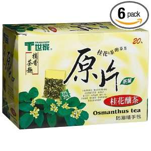 Tradition Tea, Osmanthus Tea, 20 Count Boxes (Pack of 6)  