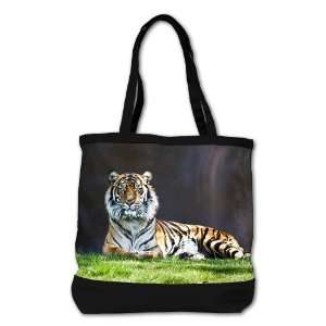   Bag Purse (2 Sided) Black Bengal Tiger Stare HD 