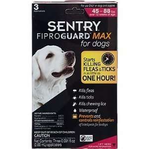   Sentry Fiproguard Max For Dogs 3 Month 45 88 Pounds: Pet Supplies