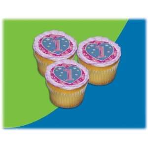    06 FLOWER BIRTHDAY 1 ICING SHEET 2.2 inches CUPCAKE