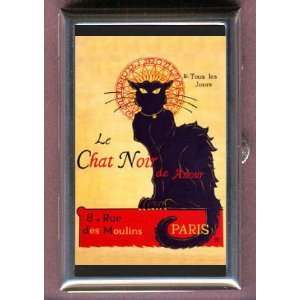  CHAT NOIR COOL BLACK CAT PARIS Coin, Mint or Pill Box 