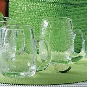Bubble Glass Beer Mugs Set of 6:  Kitchen & Dining
