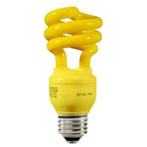  13 Watt   60 W Equal   Yellow Bug Light   CFL Light Bulb 
