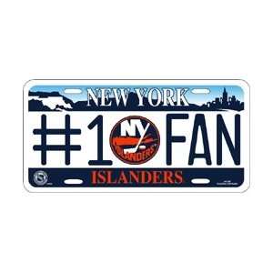  New York Islanders #1 Fan Metal License Plate *SALE 