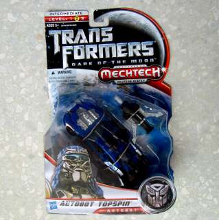 Transformers Mechtech Dark of The Moon AUTOBOT TOPSPIN Deluxe ClassToy 
