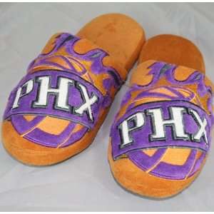 Phoenix Suns NBA Big Logo Hard Sole Slide Slippers:  Sports 