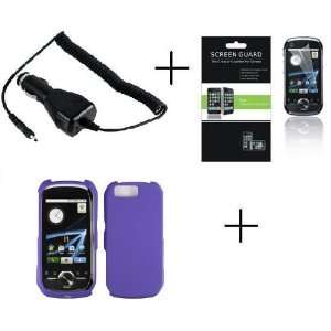 Motorola Opus1 I1 Purple Rubberized Hard Protector Case 