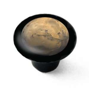 Planet Mars Black Decorative High Gloss Ceramic Drawer Knob