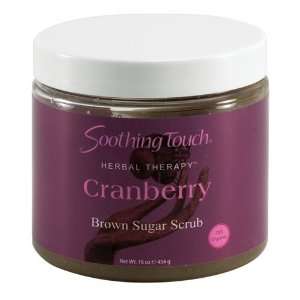  Soothing Touch Brown Sugar Scrub, Cranberry 16 oz. Health 