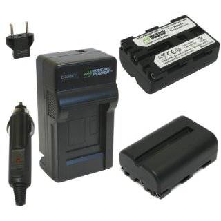   Battery and Charger Kit for Sony NP FM500H and Sony CLM V55, Alpha