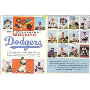  Brooklyn Dodgers Book   Golden Stamp