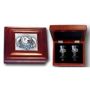  Miami Dolphins Collectors Gift Box with Two Flared 