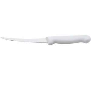  Winware 6 inch Curved Stiff Boning Knife KWH 3 White Poly 