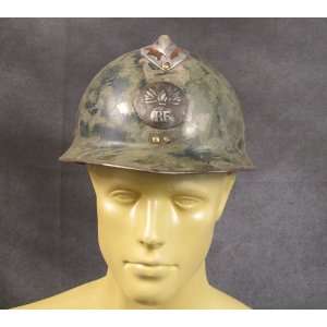  French Original Pre WW2 Adrian M 26 Steel Helmet w/ Liner 