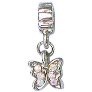   At A Time Metal Charm Small Butterfly Charm Shiny Silver Electronics