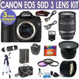  Canon EOS 50D + Canon 18 200mm IS Lens + .40x Fisheye Lens 
