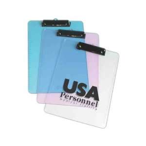    Sturdy and durable transparent acrylic clipboard.