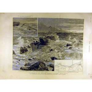  1887 Wreck Channel Steamer Victoria Dieppe France