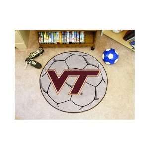  Virginia Tech Hokies 29 Soccer Ball Mat: Sports & Outdoors
