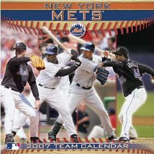 New York Mets 2007 MLB 12X12 Wall Calendar  Sports 