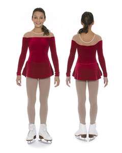 Mondor Glitter Velvet Dress   2907 Red/Silver (Y)  