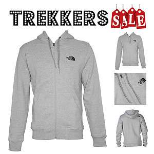 THE NORTH FACE MENS CLASSIC FULL ZIP HOODIE JACKET HEATHER GREY S M L 