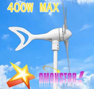 Windgenerator 12V /24V 400Watt Windrad Windkraftanlage  
