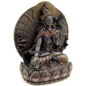 White Tara, Buddhist Goddess of Compassion and Longevity Statue, 6 
