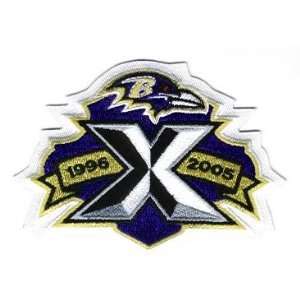 2005 Baltimore Ravens 10th Anniversary Patch   Official NFL Licensed 