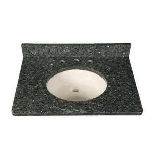   3cm Single Bowl Granite Vanity Top with 8 Centers Finish: Blue Pearl
