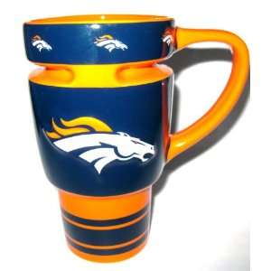   Denver Broncos 16 Oz. Ceramic Coffee Mug with Lid