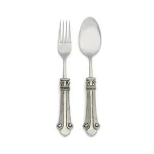  Arte Italica Giglio Serving Spoon and Fork Set