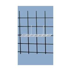  White Wire Shoe Shelves For Wire Grid Displays  10 X 4 