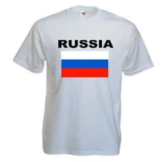 Flag Nation T Shirt Russia Russland S XXL  