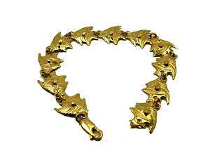 Fine Ladies 14k yellow gold / tropical fish bracelet 7  