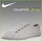 Nike Flash Macro Leather Gr.38 weiß Schuhe Sneaker Slipper Leder 