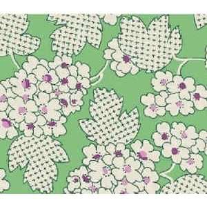  WIN30915 5 Feedsack VI, White Flowers with Purple Centers 