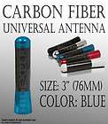   76mm 100% Carbon Fiber Blue Color Mini Racing Antenna Iw1 (Fits Leaf