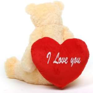  Tiny Heart Tubs with I LOVE YOU Heart Cream Teddy Bear 